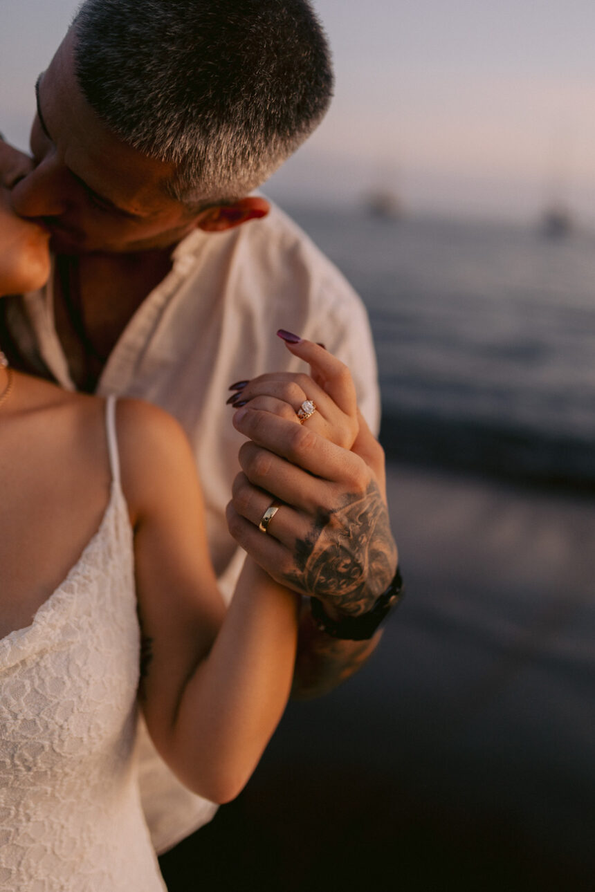Romantic beach photoshoot in Tenerife