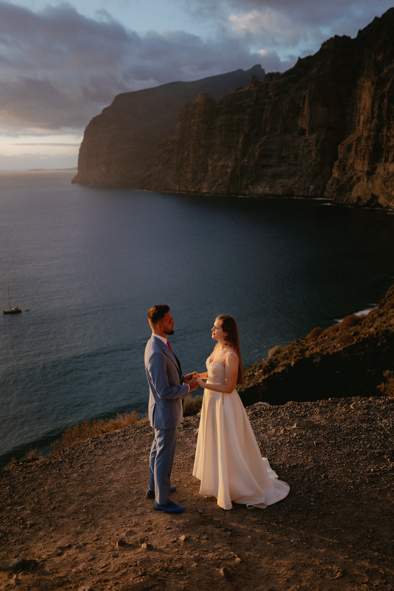 The best locations to elope in Tenerife - Los Gigantes marriage ceremony