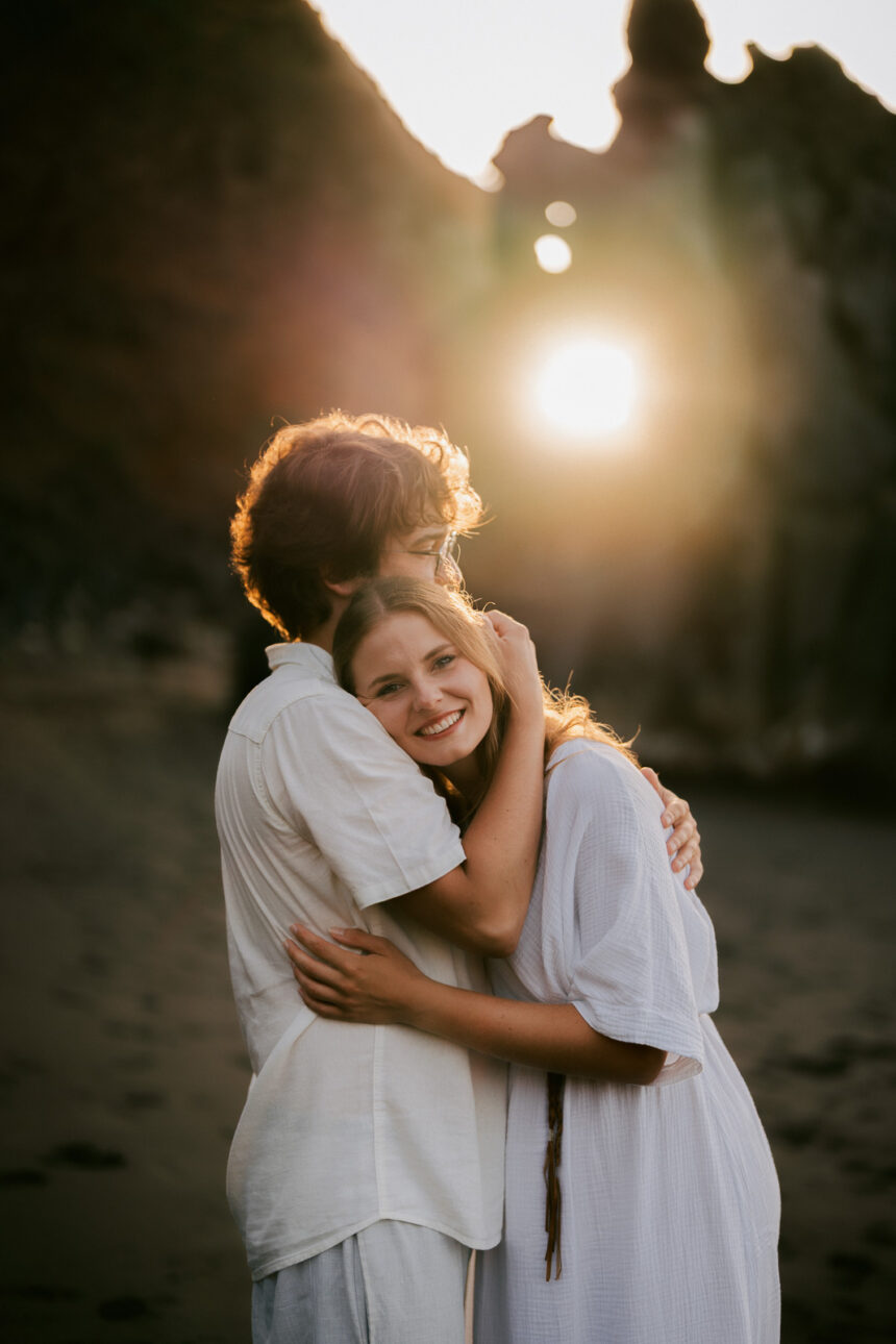 Love Story photoshoot on the beach in Tenerife