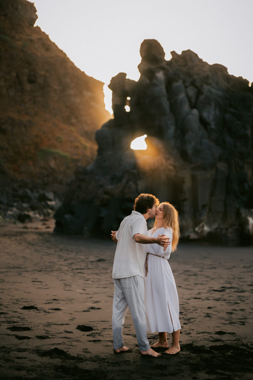 Beach couple photoshoot in Tenerife