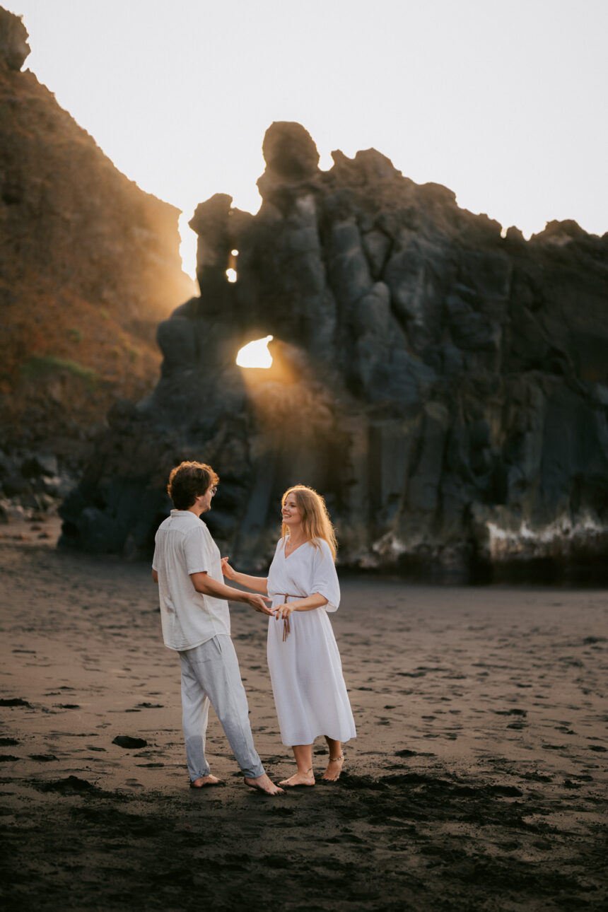Beach couple photoshoot in Tenerife